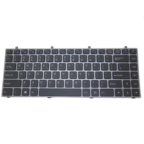 Laptop Keyboard For Digital storm For VELOCE For Announces For Veloce Korean KR Black With Brown Frame New