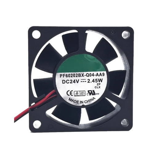 Cooling Fan For SUNON PF60202BX-Q04-AA9 DC24V 2.45W 2PIN 2Lines