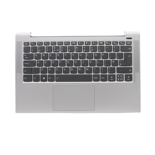 Laptop PalmRest&keyboard For Lenovo Ideapad 5-14IIL05 United Kingdom UK 5CB0Y89060 With Backlight Fingerprint Touchpad Silver New