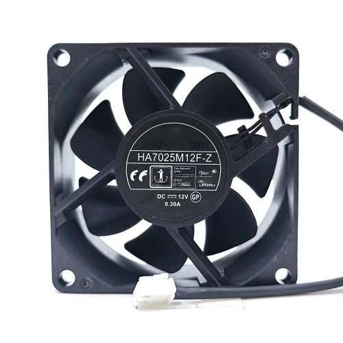 Cooling Fan For ONG HUA HA7025M12F-Z DC12V 0.30A 2PIN 2Lines