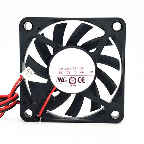 Cooling Fan For ARX FD1260-S3112A DC12V 0.14A 2PIN 2Lines