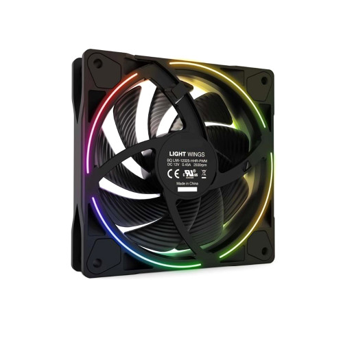Cooling Fan For Fractal Design Light Wings 120mm PWM-high-speed BQLIW-12025-HHR-PWM DC12V 0.45A 2500RPM New