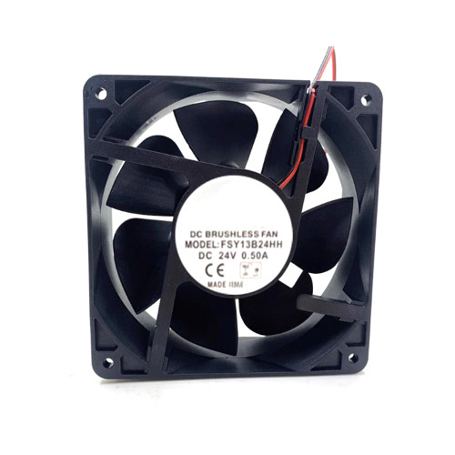 Cooling Fan For FONSONING FSY13B24HH DC24V 0.50A 12CM 2Lines 0PIN New