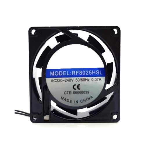 Cooling Fan For XIN YING JIA For Ruifeng RF8025HSL AC220-240V 50/60Hz 0.07A 8CM 2Lines New