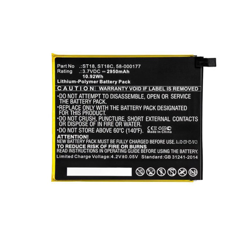 Battery MC-308594 ST18,ST18C,58-000177 DC3.7V 2950mAh 10.92Wh New