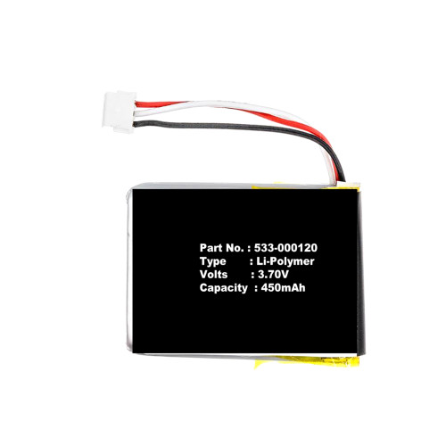 Battery 533-000120 DC3.70V 450mAh 3PIN New