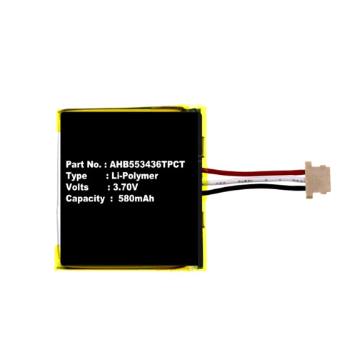 Wireless HD Doorbell Camera Battery AHB553436TPCT DBC835-V2 DC3.70V 580mAh 3PIN New