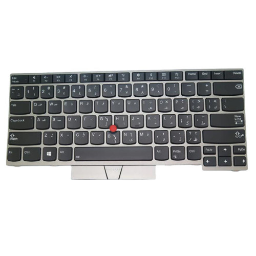 Laptop Backlit Keyboard For Vikings X230 With Silver Frame Arabia AR New