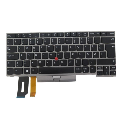 Laptop Per Key RGB Backlit Keyboard For Vikings T440P With Silver Frame Danish DM New