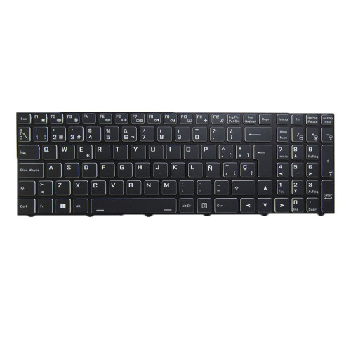 Laptop Backlit Keyboard For CLEVO NH50AC X170KM X170KM-G X170SM X170SM-G X270 X270PTA Spanish SP Black Frame New
