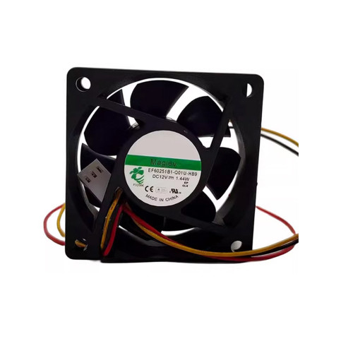 Cooling Fan For SUNON EF60251B1-Q01U-HB9 DC12V 1.44W 3PIN 3Lines
