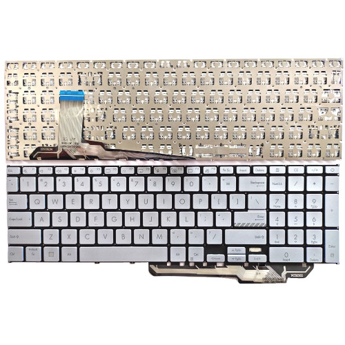 Laptop Keyboard For ASUS VivoBook 17 N3704Y N3704YA N3704V N3704VA Without Frame Silver United States US