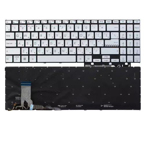 Laptop Keyboard For ASUS Vivobook Pro 16X H3605 H3605Z H3605ZF Russian RU With Backlit Silver