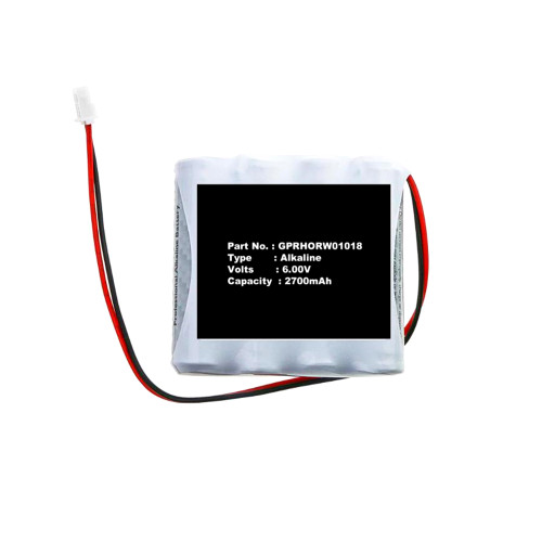 Battery GPRHORW01018 DC6V 2700mAh 2PIN New