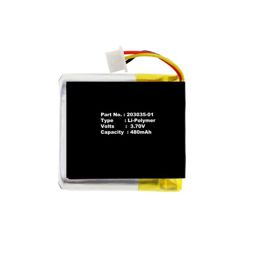 Battery 203035-01 DC3.70V 480mAh 3PIN New