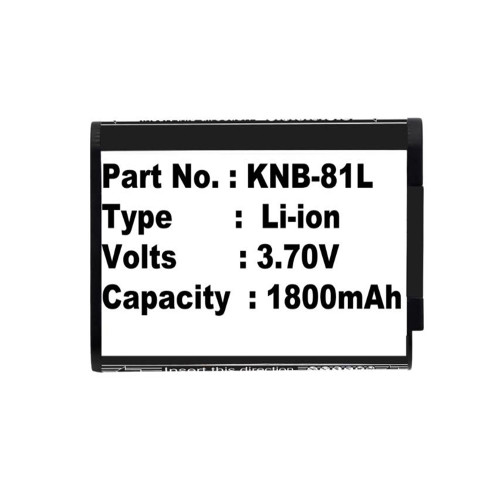 Battery KNB-81L DC3.70V 1800mAh New
