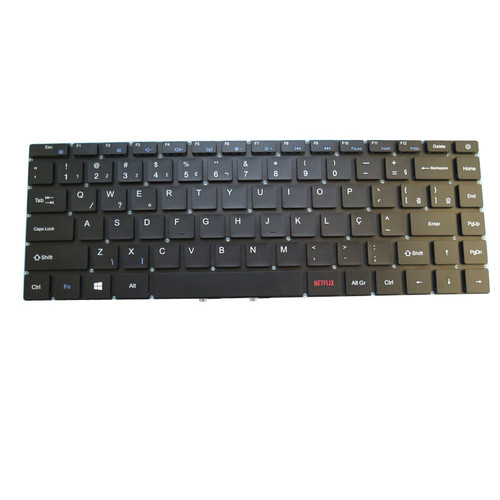 Laptop Keyboard For Kelyx KL3450 Kl3450 Brazilian BR With NETFLIX Key Black Without Frame New