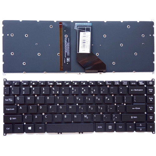 Laptop Backlit Keyboard For ACER Travelmate TMP40-41 TMP40-51 TMP40-52 TMP40-53 P214 N19Q7 N18W1 TMP214-51/52/53G English US Black New