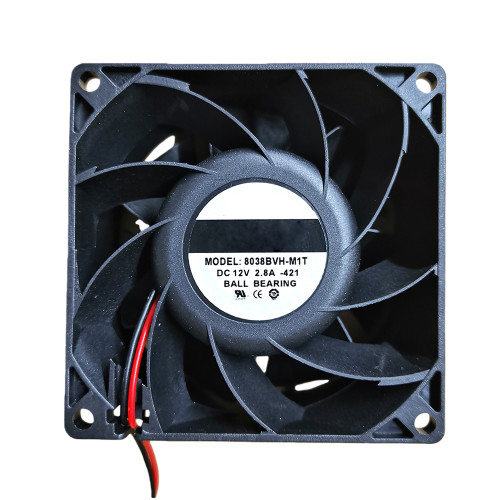 Cooling Fan For BECOOL 8038BVH-M1T-421 8038BVH-M1T -421 DC12V 2.8A 2PIN 2Lines