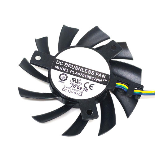 Cooling Fan PLA07010B12HH DC12V 0.50A 4PIN 4Lines