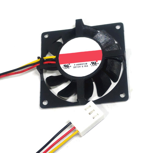 Cooling Fan F-4008M12B DC12V 0.18A 3PIN 3Lines