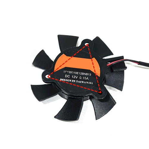 Cooling Fan 1FY05010E12BNB13 DC12V 0.15A 2PIN 2Lines