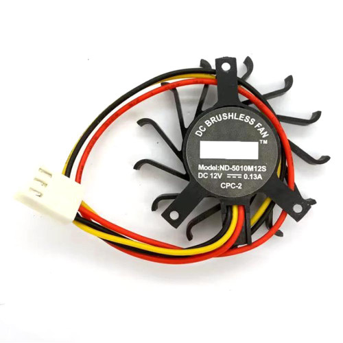 Cooling Fan ND-5010M12S DC12V 0.13A 3PIN 3Lines