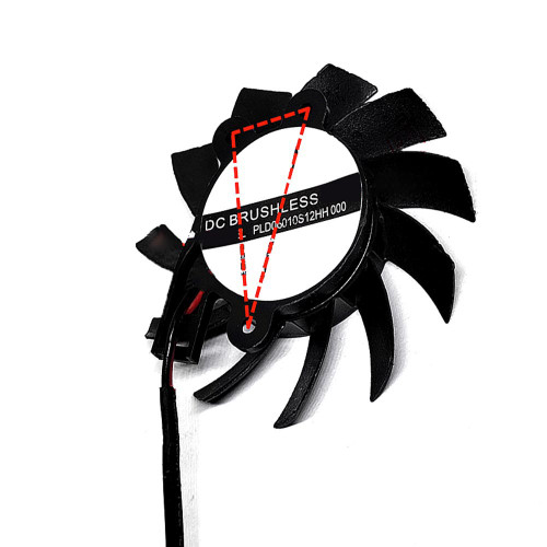 Cooling Fan PLD06010S12HH 000 DC12V 2PIN 2Lines