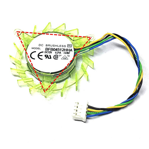 Cooling Fan BFB04512HHA-5H97 DC12V 0.21A 4PIN 4Lines