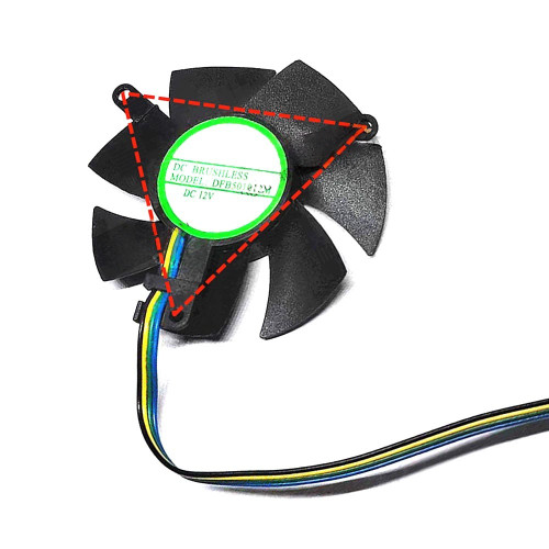 Cooling Fan DFB501012M DC12V 0.8W 4PIN 4Lines