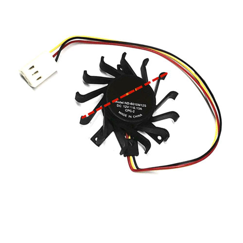 Cooling Fan ND-6010M12S DC12V 0.13A 3PIN 3Lines