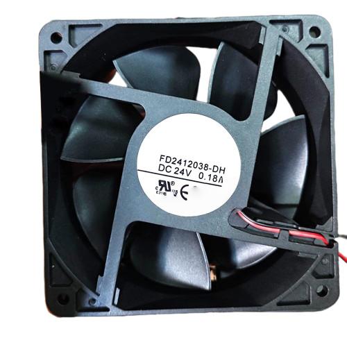 Cooling Fan For DOCENG FD2412038-DH DC24V 0.18A 2Lines