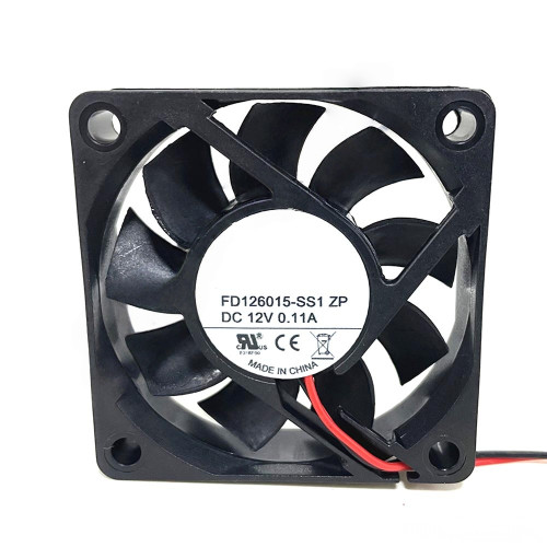 Cooling Fan For DOCENG FD126015-SS1 ZP DC12V 0.11A 2PIN 2Lines