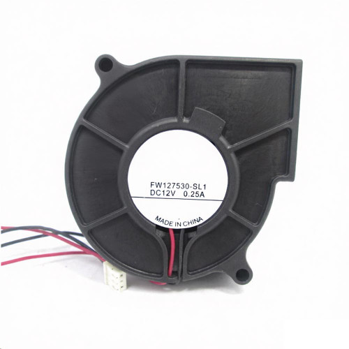 Cooling Fan For DOCENG FW127530-SL1 ZP DC12V 0.25A 2PIN 2Lines