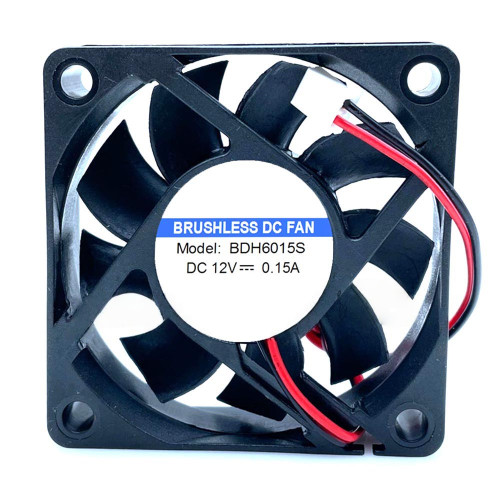 Cooling Fan BDH6015S DC12V 0.15A 2PIN 2Lines