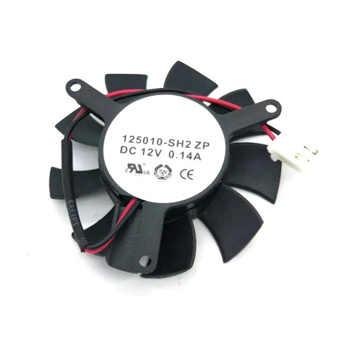 Cooling Fan 125010-SH2 DC12V 0.14A 2PIN 2Lines