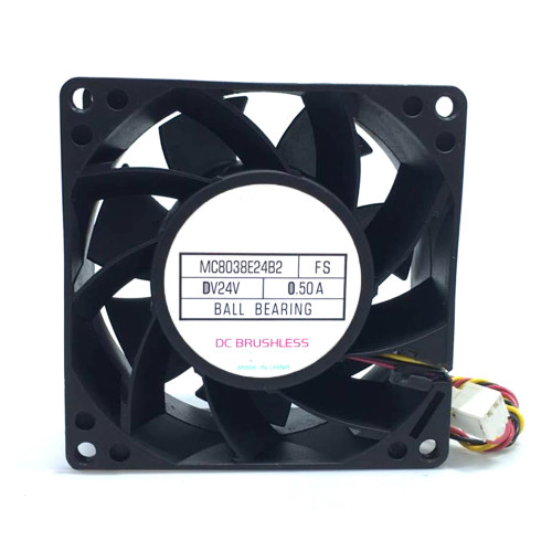 Cooling Fan For MECHATRONICS MC8038E24B2-FS MC8038E24B2 FS DC24V 0.50A 3PIN 3Lines