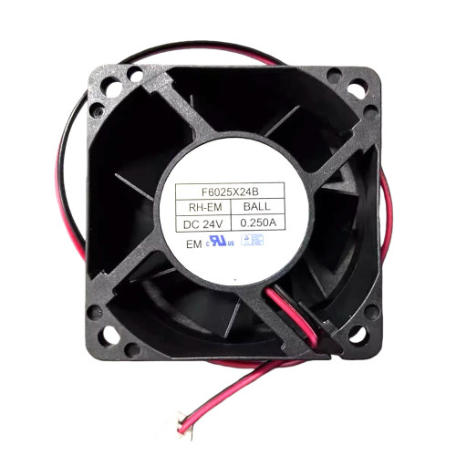 Cooling Fan For MECHATRONICS F6025X24B-RH-EM F6025X24B RH-EM DC24V 0.250A 2PIN 2Lines