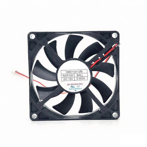 Cooling Fan For MECHATRONICS G8015X12B-AGR-EM G8015X12B AGR-EM DC12V 0.400A 2PIN 2Lines