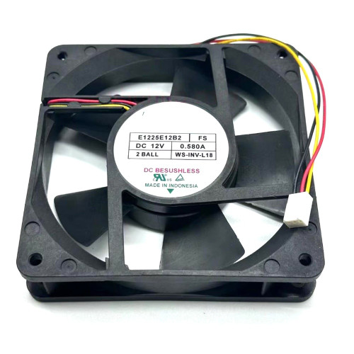 Cooling Fan For MECHATRONICS E1225E12B2-FS E1225E12B2 FS DC12V 0.580A 3PIN 3Lines