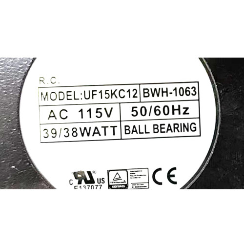 Cooling Fan For MECHATRONICS UF15KC12-BWH-1063 UF15KC12 BWH-1063 A115V 50/60HZ