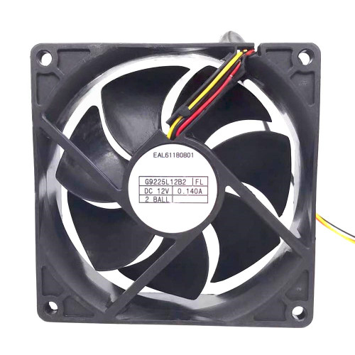 Cooling Fan For NONOISE G9225L12B2-FL G9225L12B2 FL DC12V 0.140A 3PIN 3Lines