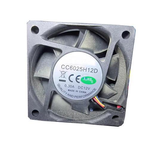 Cooling Fan For COOLCOX CC6025H12D DC12V 0.3A 60x60x25mm