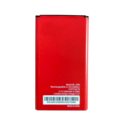 Battery For itel BL-25BI BL25BI 3.7V 9.25WH 2500mAh New