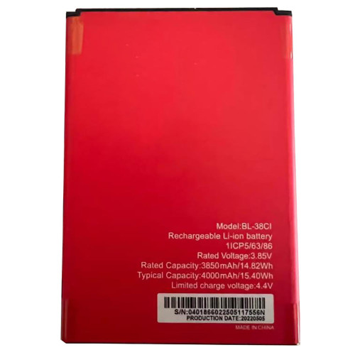 Battery For itel BL-38CI BL38CI 3.85V 15.40WH 4000mAh New