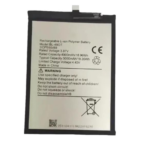 Battery For Itel BL-490T BL490T BL-49OT BL49OT 3.87V 19.35WH 5000mAh New