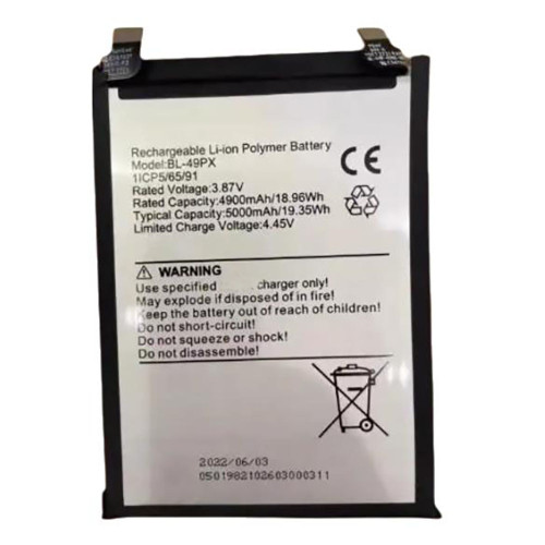 Battery For Itel BL-49PX BL49PX 3.87V 19.35WH 5000mAh New