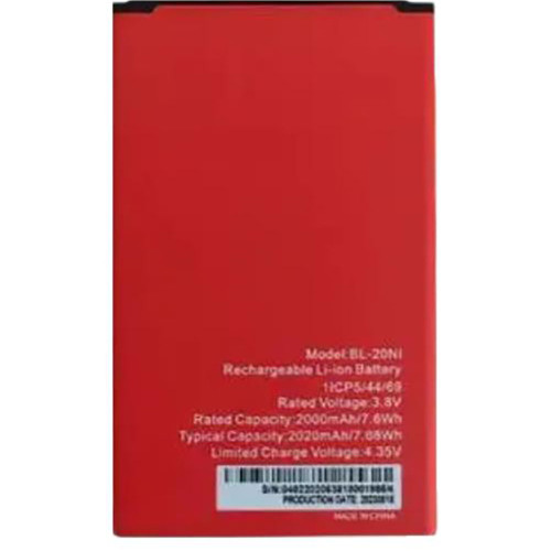 Battery For Itel BL-20NI BL20NI 3.8V 7.68WH 2020mAh New