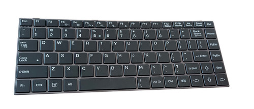 Laptop Keyboard For RODA Lizard RS11 United States US Black With Brown Frame