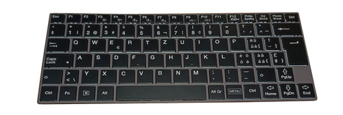 Laptop Keyboard For Mildef Lizard RS13 Swiss SW Black With Brown Frame